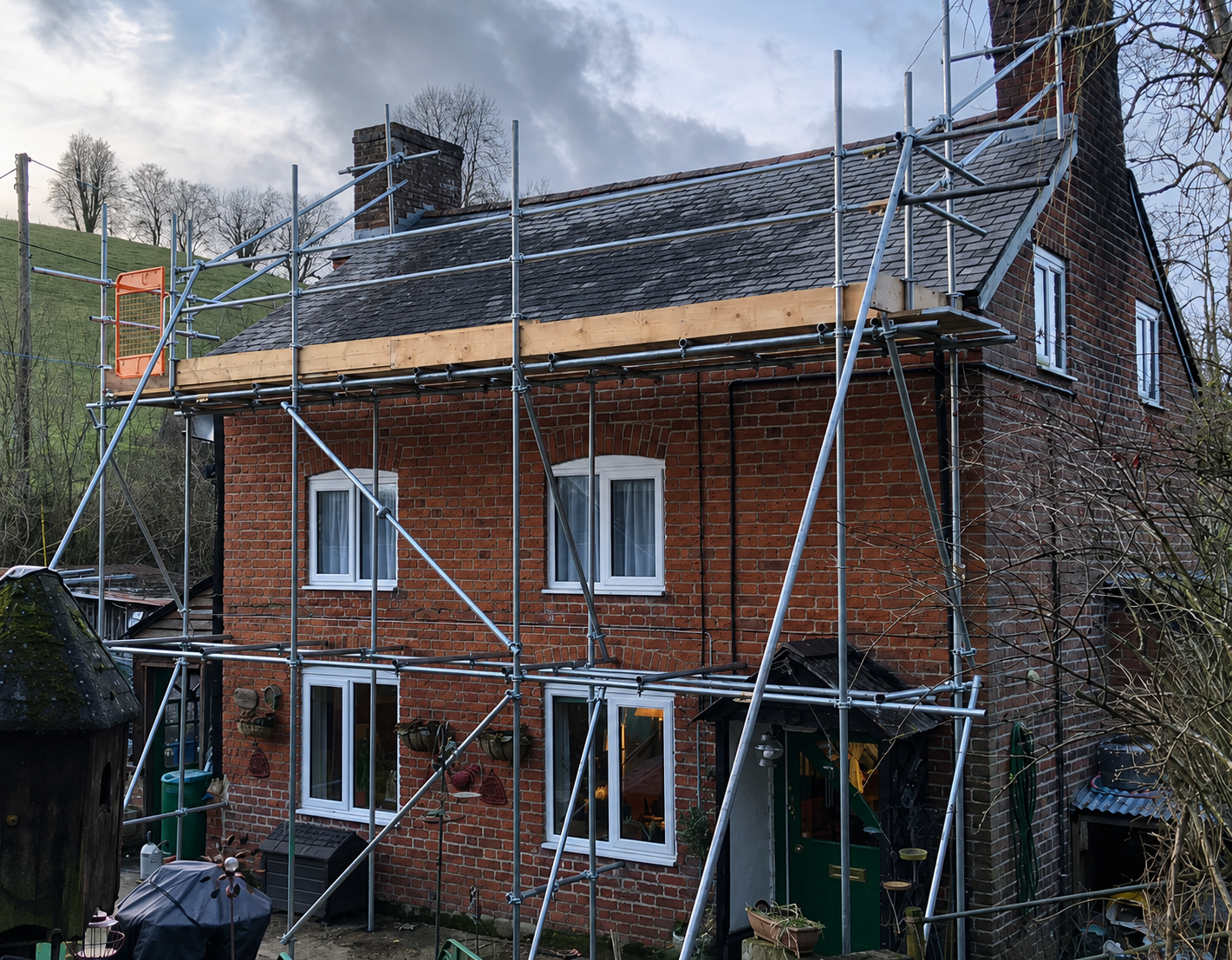 Roof access by True North Scaffolding